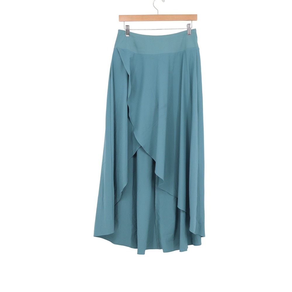 Halara Breezeful High Waisted Ruffle Skort Maxi Skirt Teal Blue Womens Size M - Picture 2 of 6